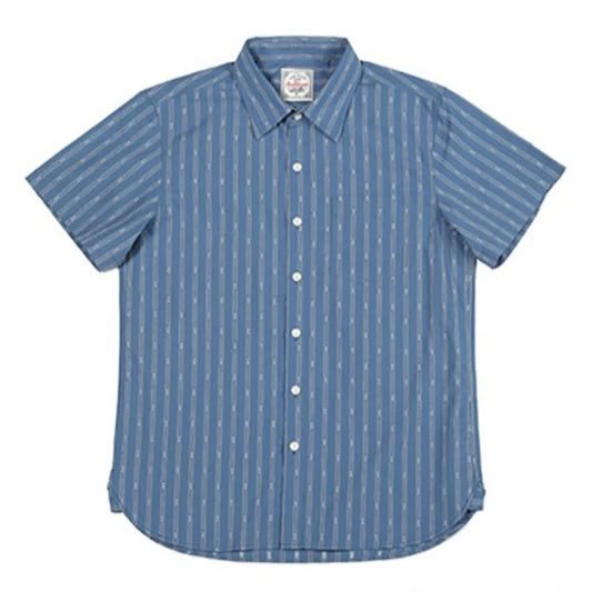 Jacquard Stripe Short Sleeve Shirt