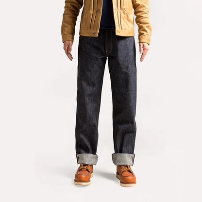 Raw Selvedge Back Buckle Jeans