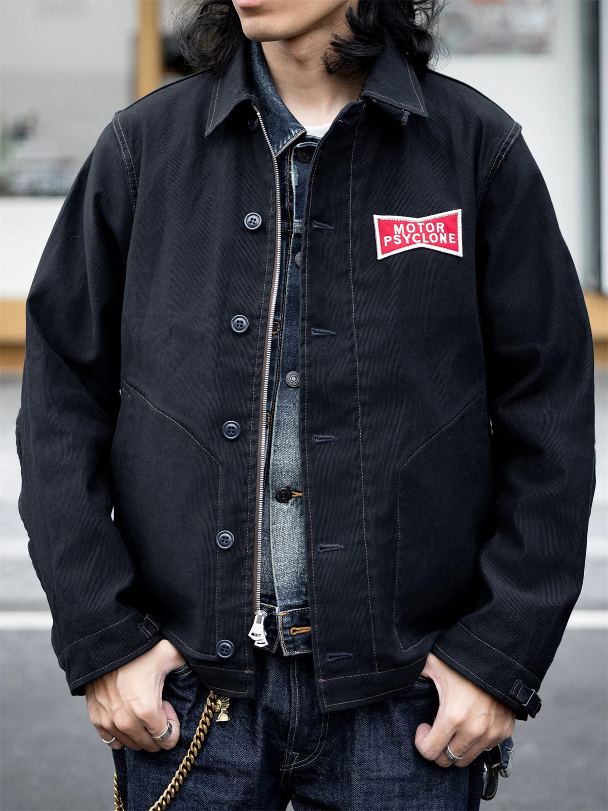Black Deck Worker Jacket