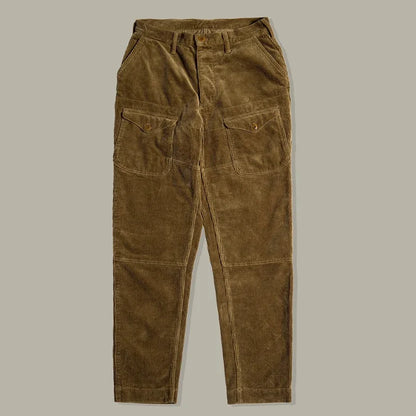 Tapered Corduroy Casual Trousers