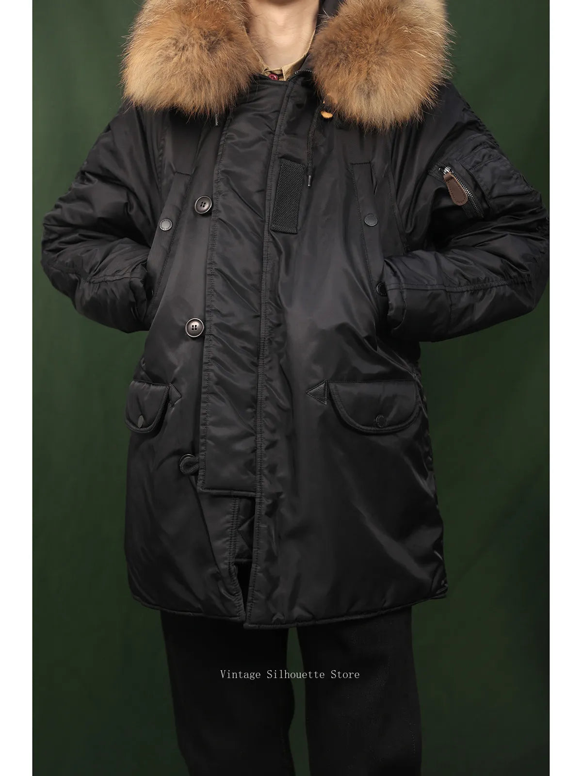 Detachable Fur Collar N-3B Parka
