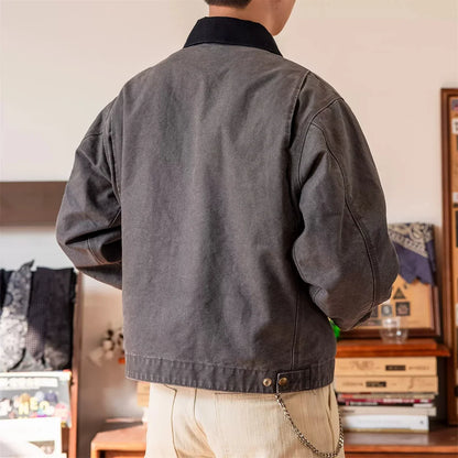 Washed Canvas Detroit Jacket
