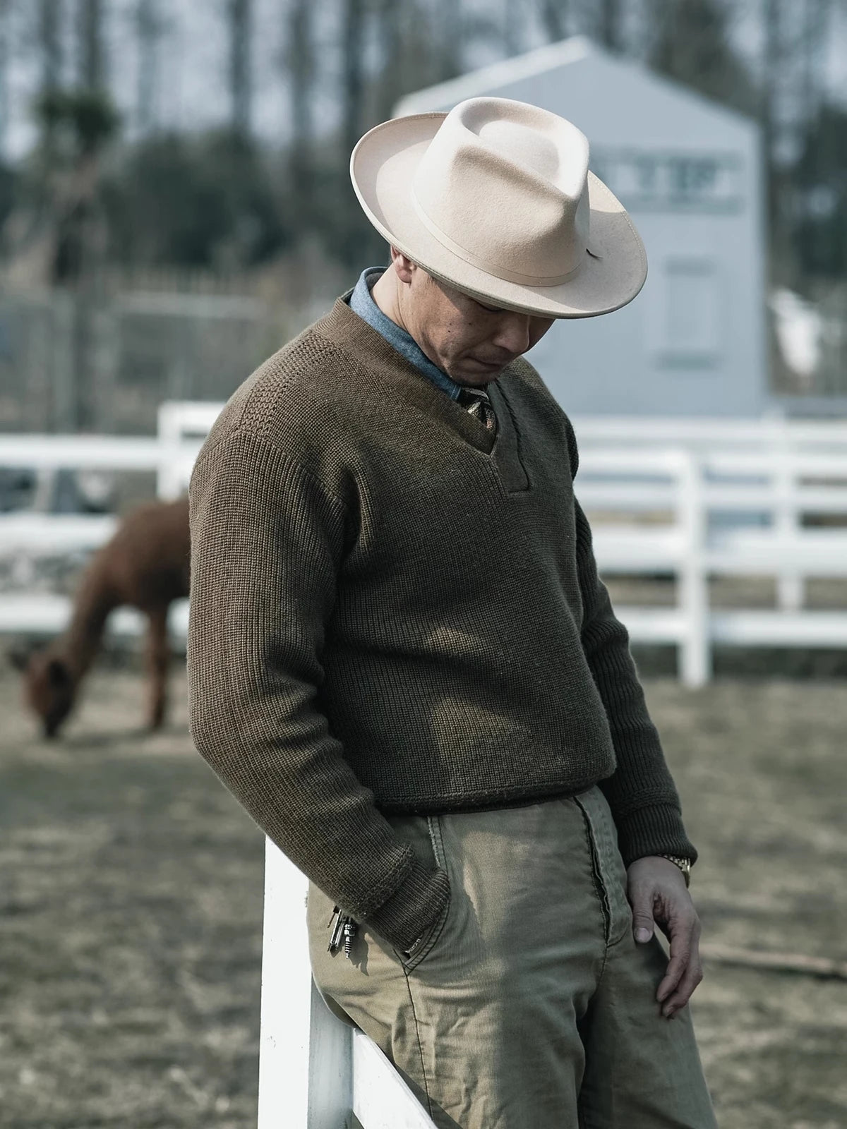 A-1 V-Neck Mechanic Sweater