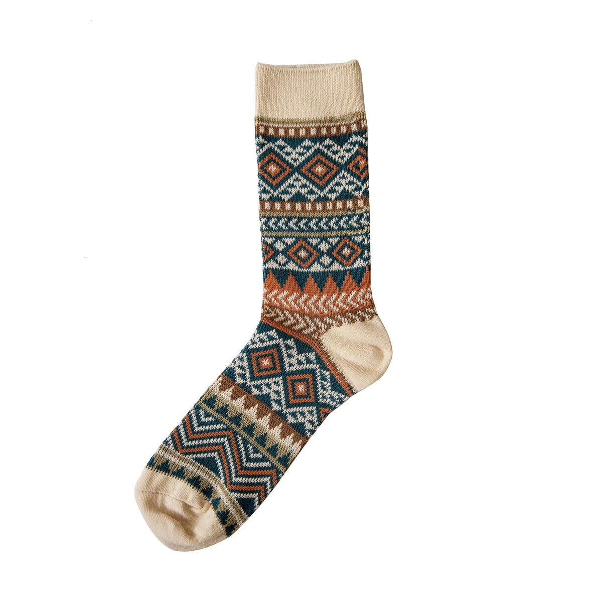 Fair Isle Crew Socks