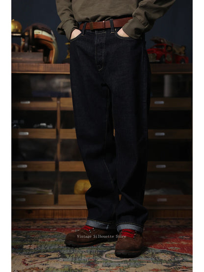 Raw Denim Five Pocket Jeans