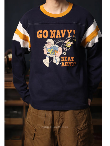 Cartoon Football Jersey Tee