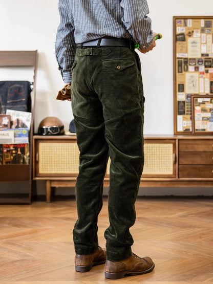 Tapered Corduroy Casual Trousers