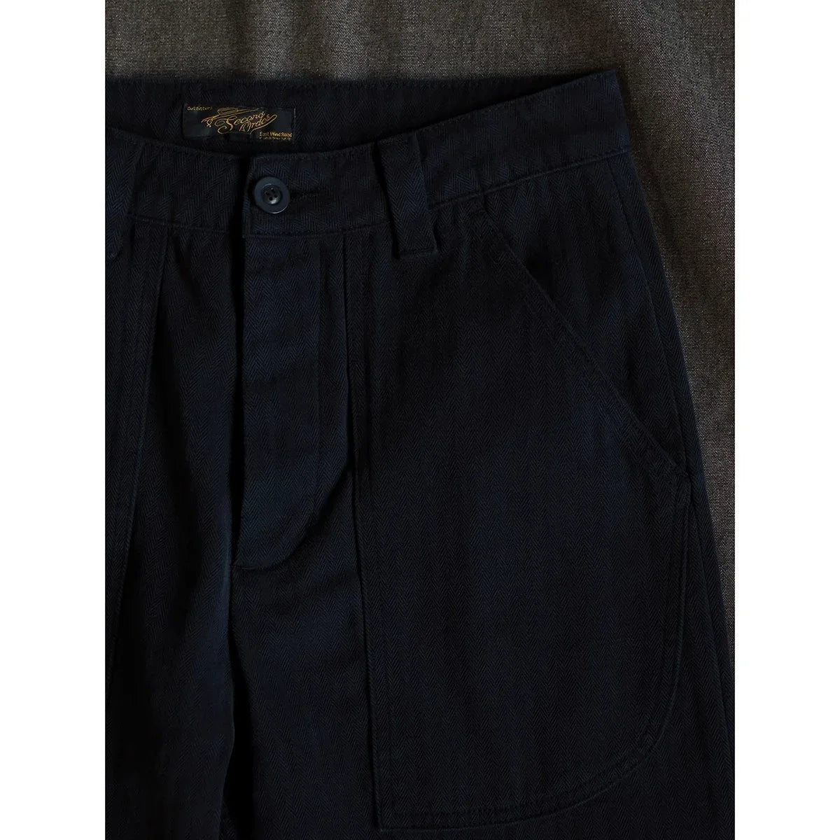 Washed Black HBT Trousers