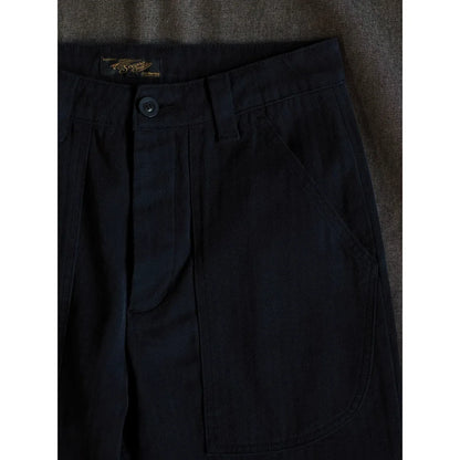 Washed Black HBT Trousers