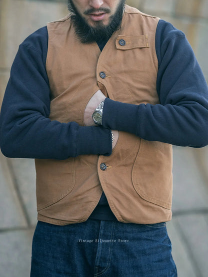 Canvas Multi Pocket Hunting Vest