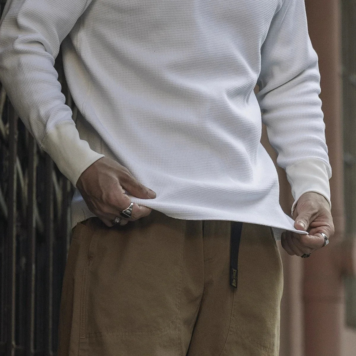 Waffle Knit Thermal Shirt