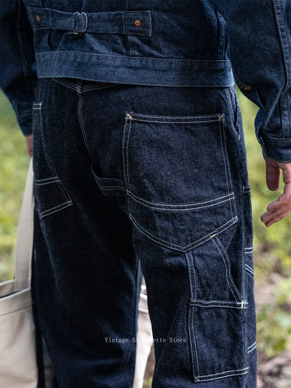 Double Knee Denim Work Pants