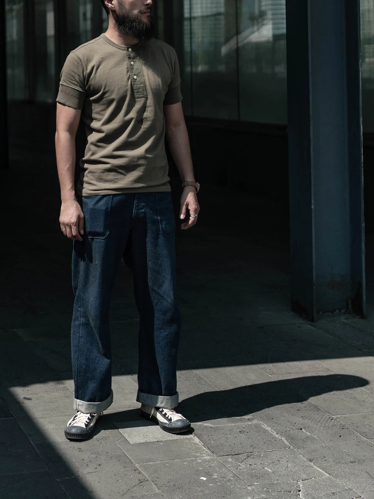 Vintage Short Sleeve Henley