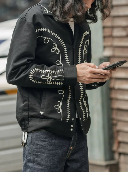 Black Embroidered Bolero Jacket