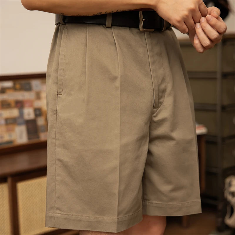 Mercerized Cotton Bermuda Shorts