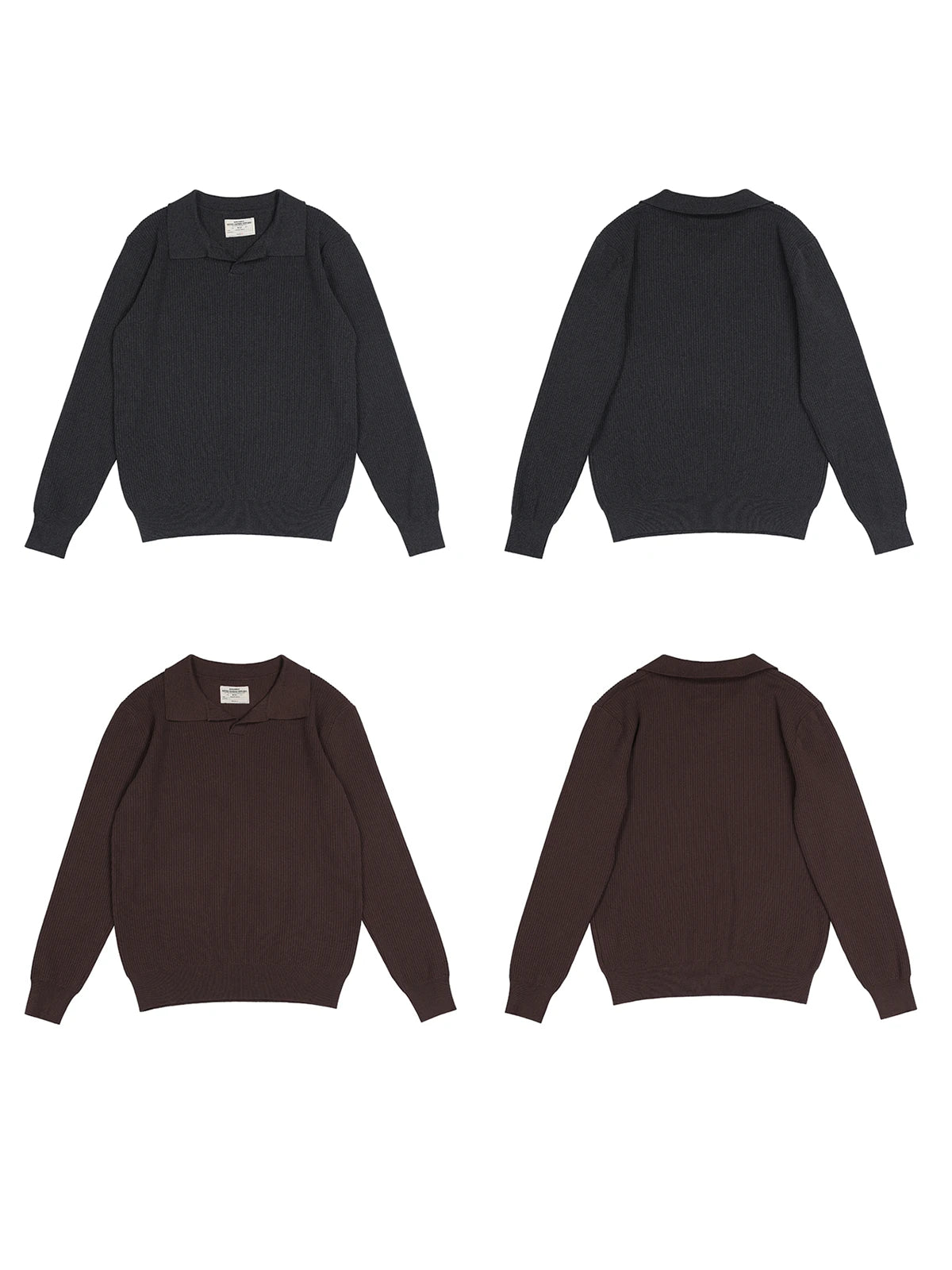 Seagull Collar Knit Polo