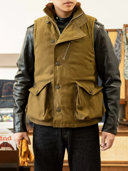 Alpaca Lined Aviator Vest