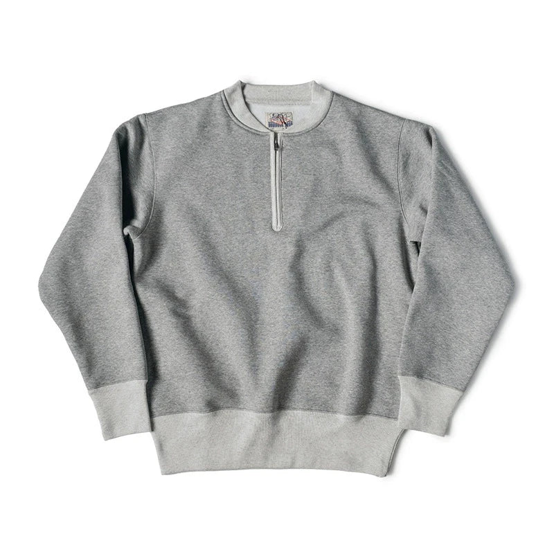 Quarter Zip Cotton Sweatshirt