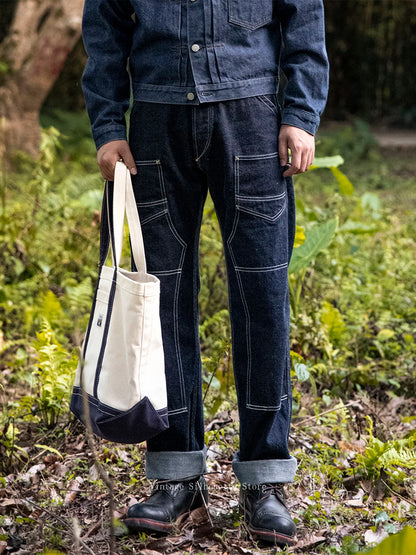 Double Knee Denim Work Pants