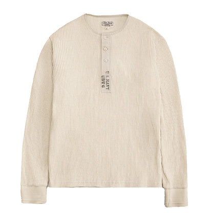 Waffle Long Sleeve Henley