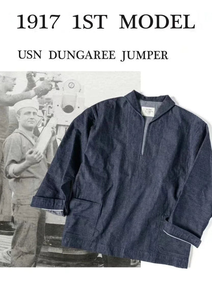 Selvedge Denim Pullover Jacket