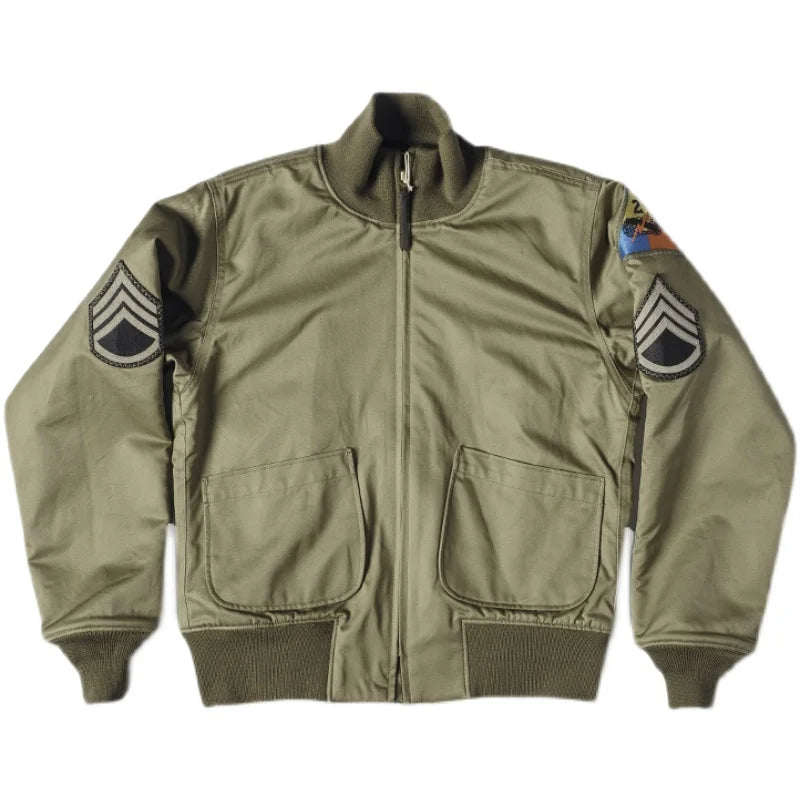 Patched Wool Lined Tanker Jacket