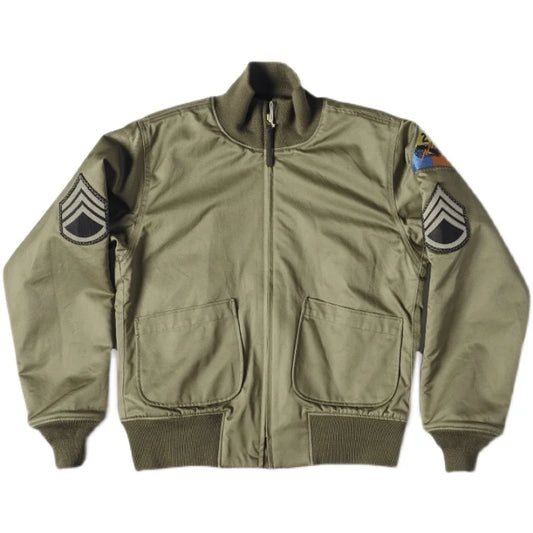 Patched Wool Lined Tanker Jacket