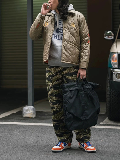 Quilted Embroidered Tour Jacket