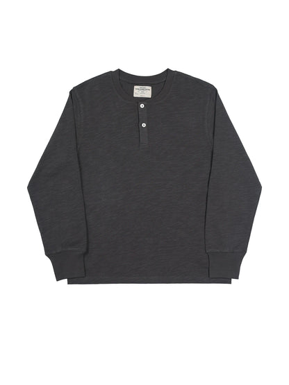 Slub Cotton Henley Shirt