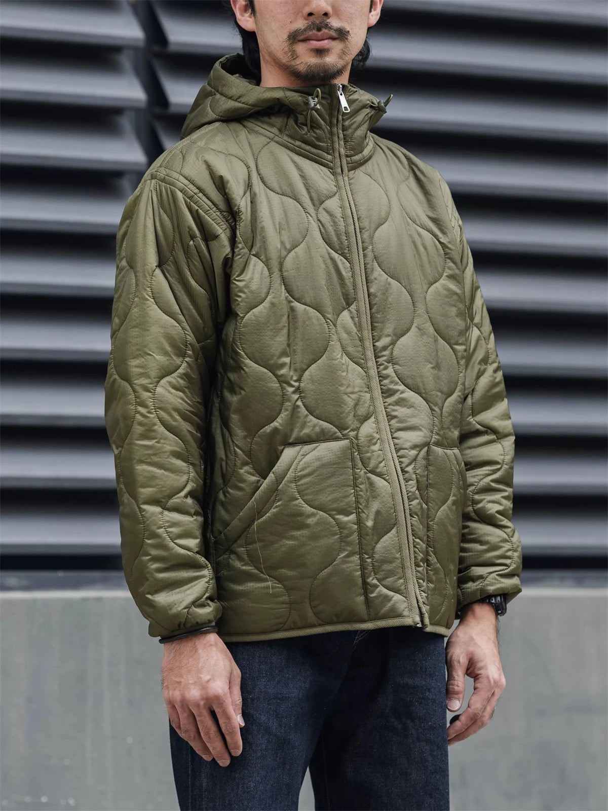 Hooded Quilted Liner Jacket