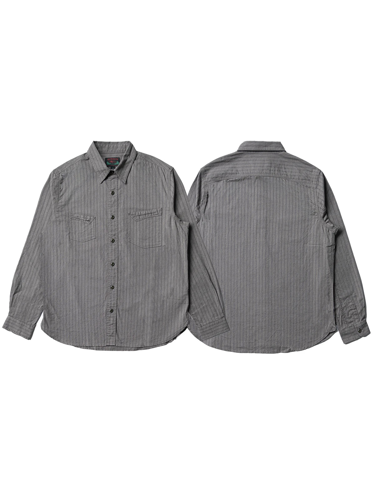 Salt Pepper Stripe Work Shirt