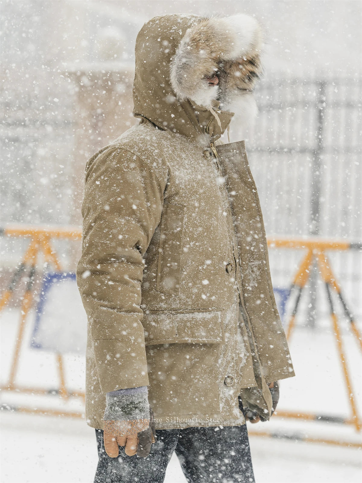 Fur Collar Polar Down Parka