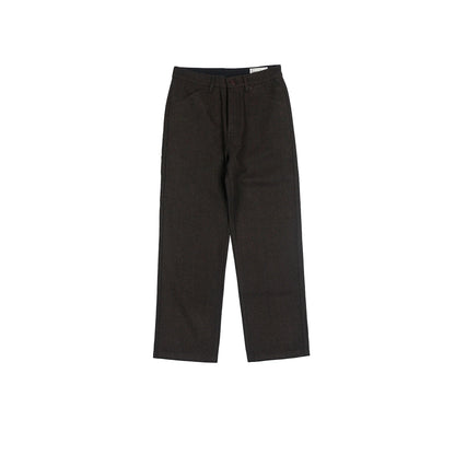 Herringbone Wool Blend Trousers