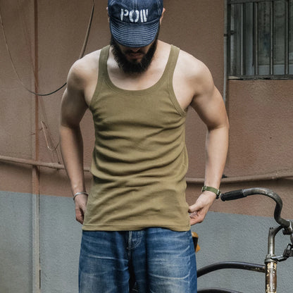 Ribbed Thin Strap Tank Top