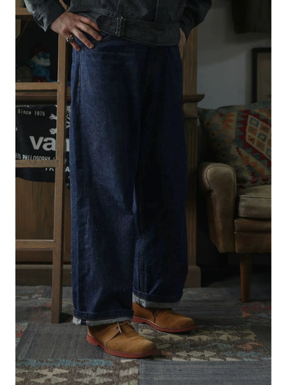Snow Nep Wide Straight Jeans