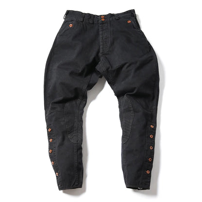 Black Motorcycle Breeches