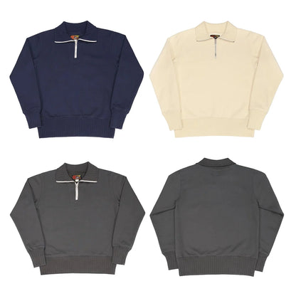 Quarter Zip Motorcycle Sweatshirt