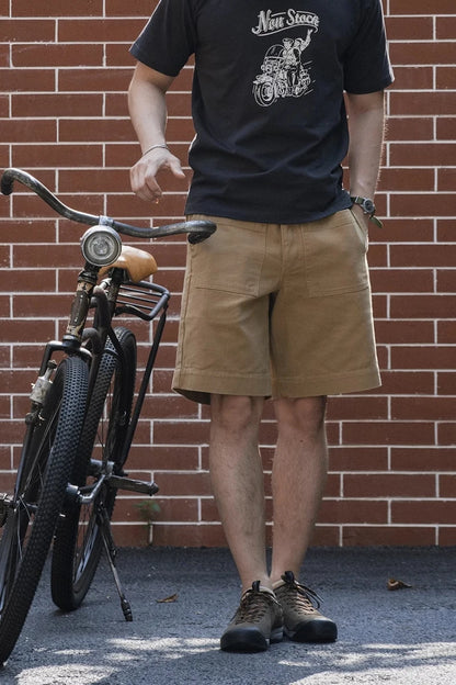 Twill Cargo Motorcycle Shorts