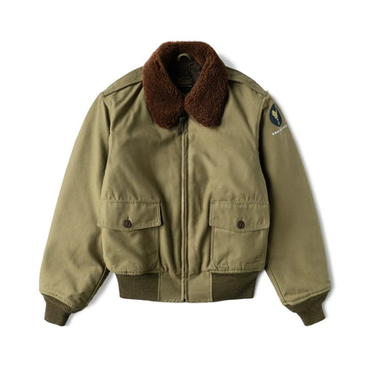 B-10 Shearling Collar Bomber Jacket