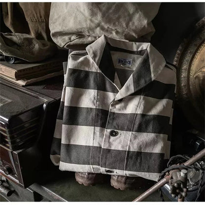 Prison Stripe Work Jacket