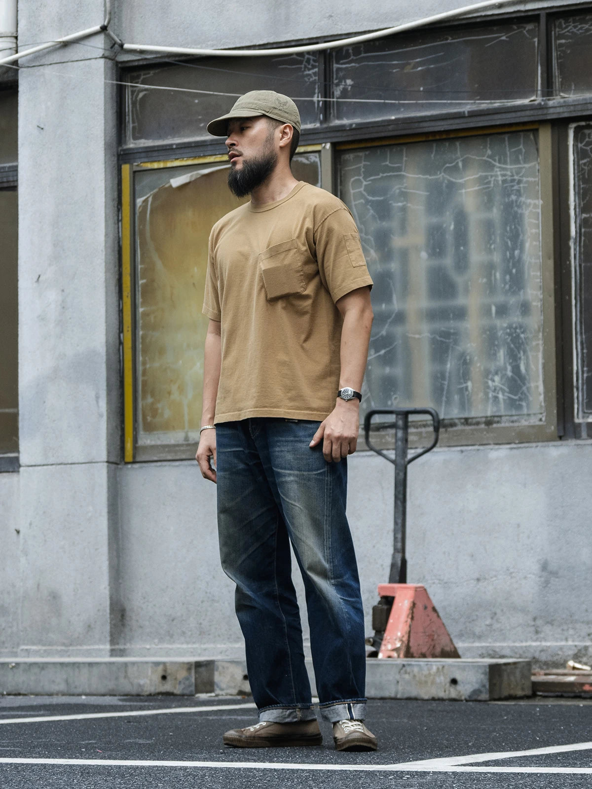 Tubular Pocket Crewneck Tee