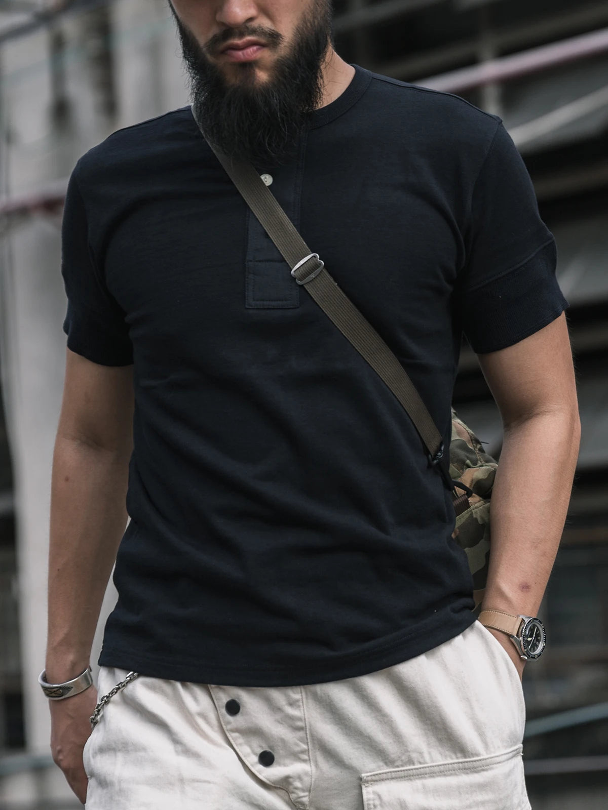 Vintage Short Sleeve Henley
