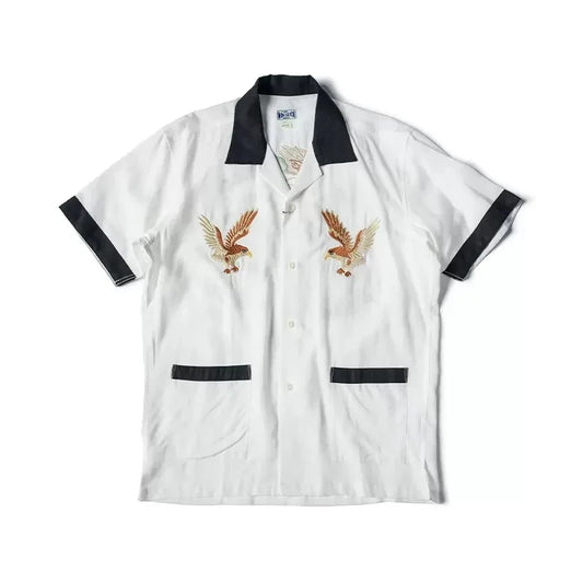Embroidered Camp Bowling Shirt