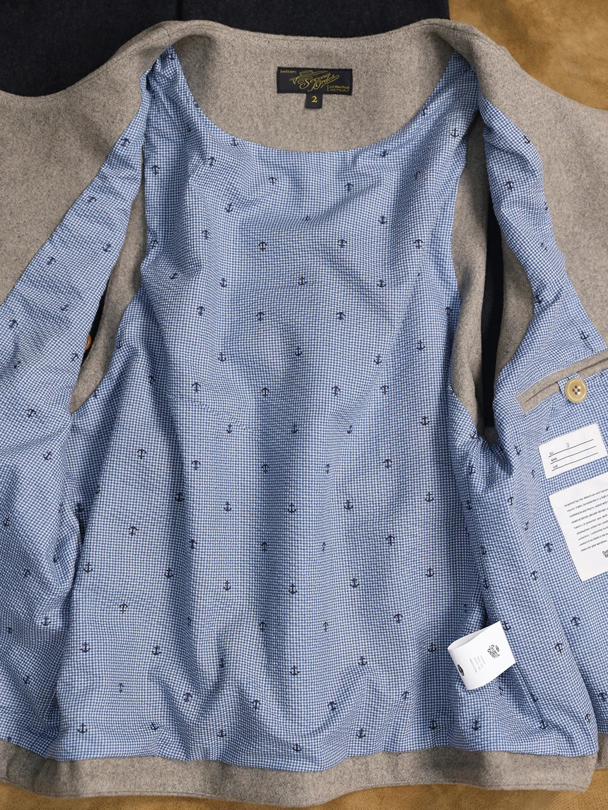 Anchor Print Deck Vest