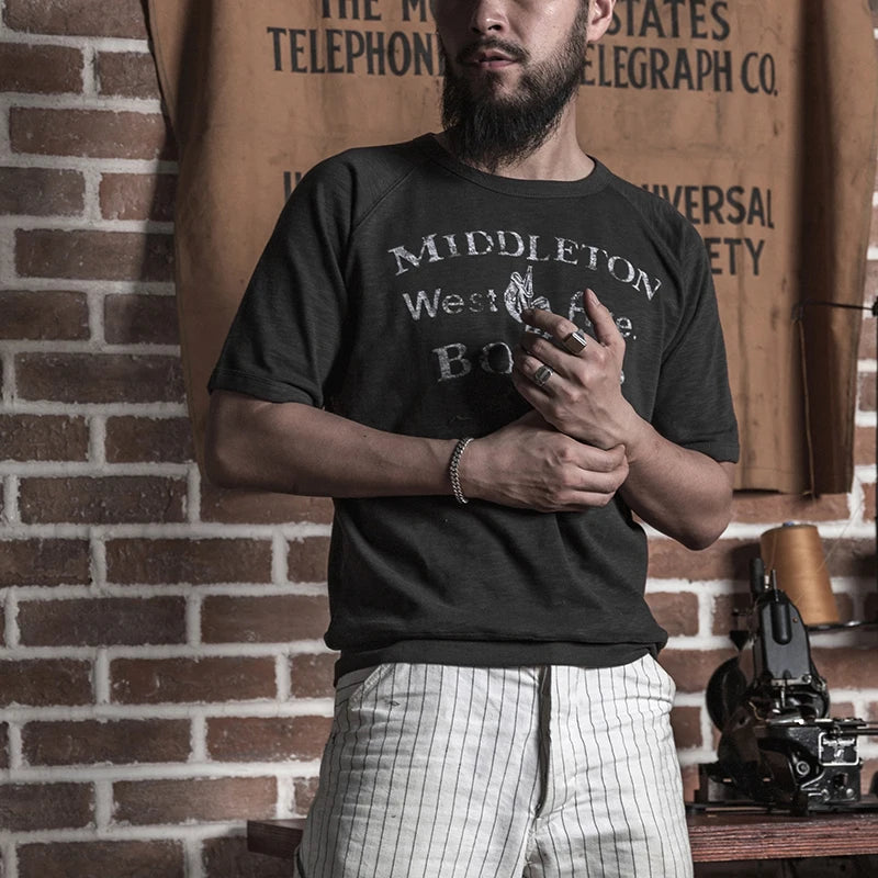Raglan Boxer Slub Tee