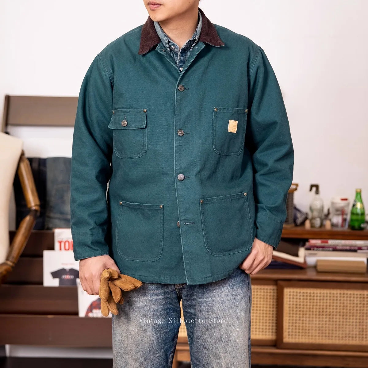 Corduroy Collar Duck Chore Jacket