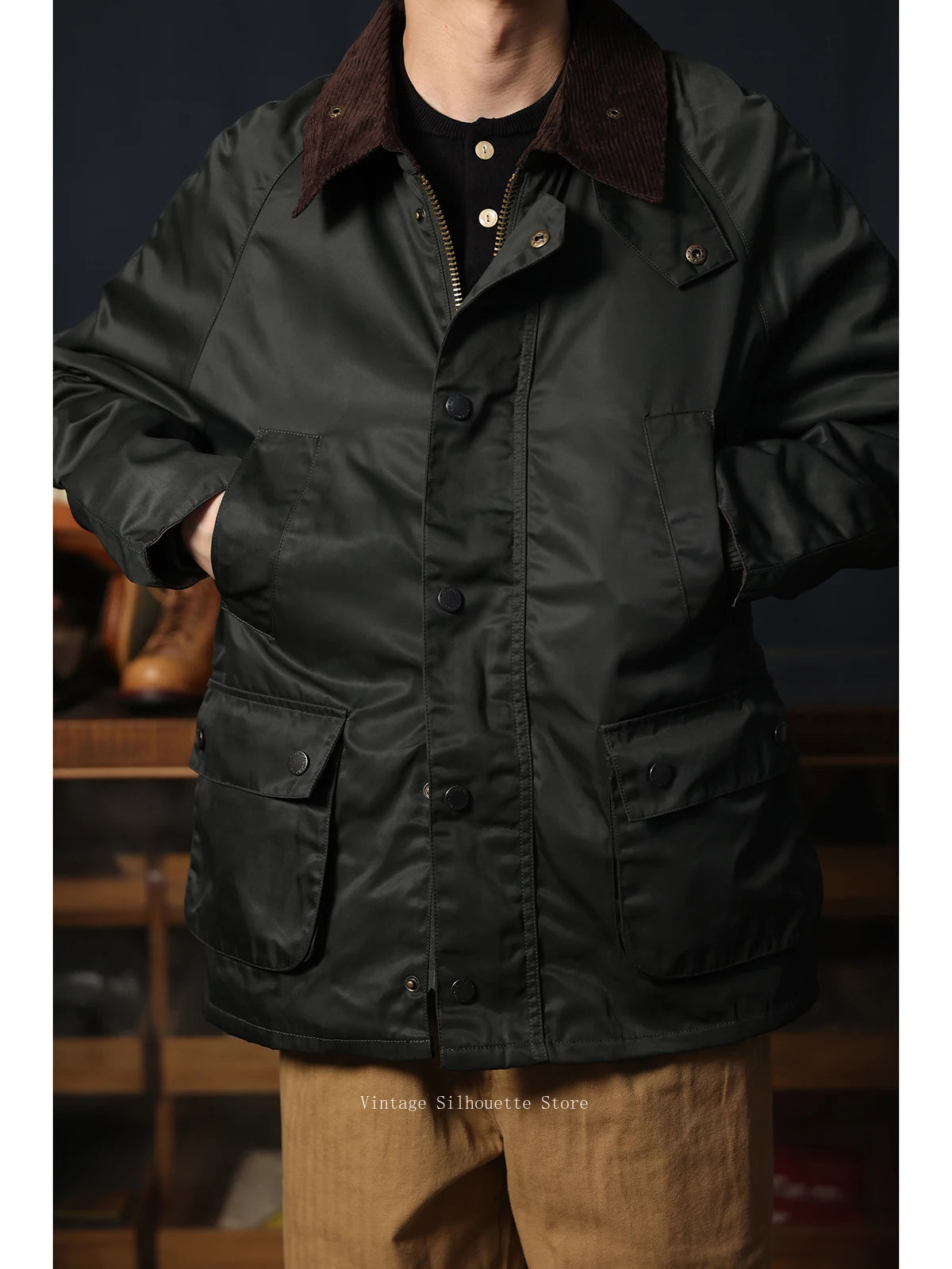 Mid Length Waxed Outdoor Jacket