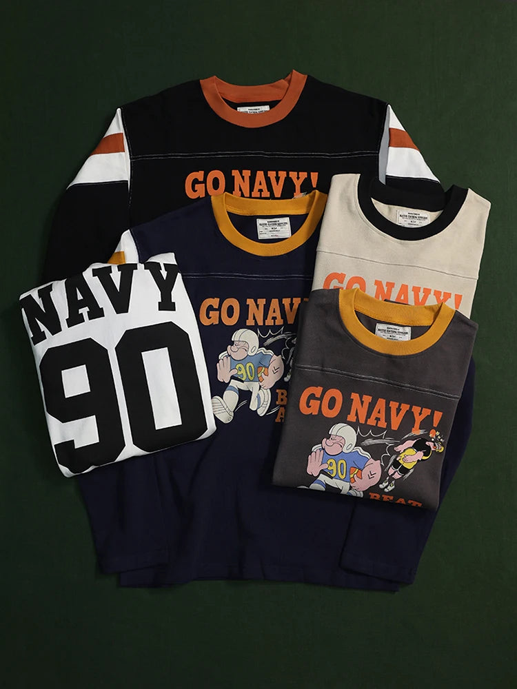 Cartoon Football Jersey Tee