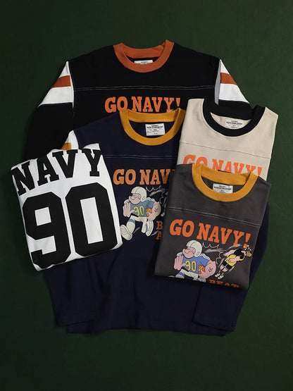 Cartoon Football Jersey Tee