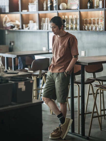 Drop Shoulder Pocket Tee